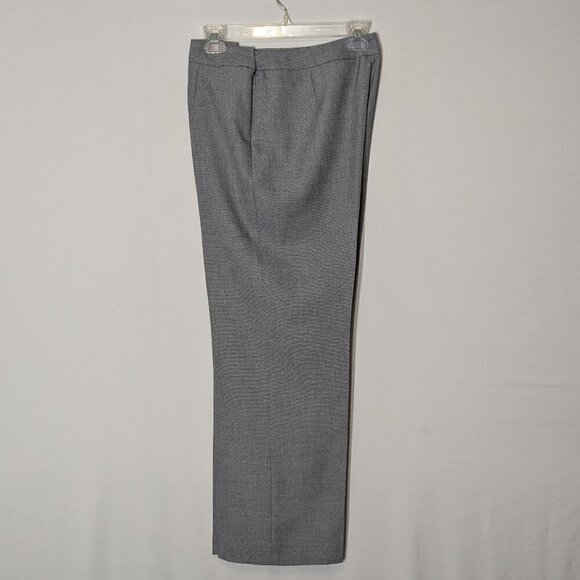 SUIT STUDIO Gray Polyester Career Dress Suit Pants; Side Zip; Size 10 - Picture 2 of 5